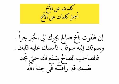 اقوال عن الاخ - الاخ هو الاب الثانى 821 8