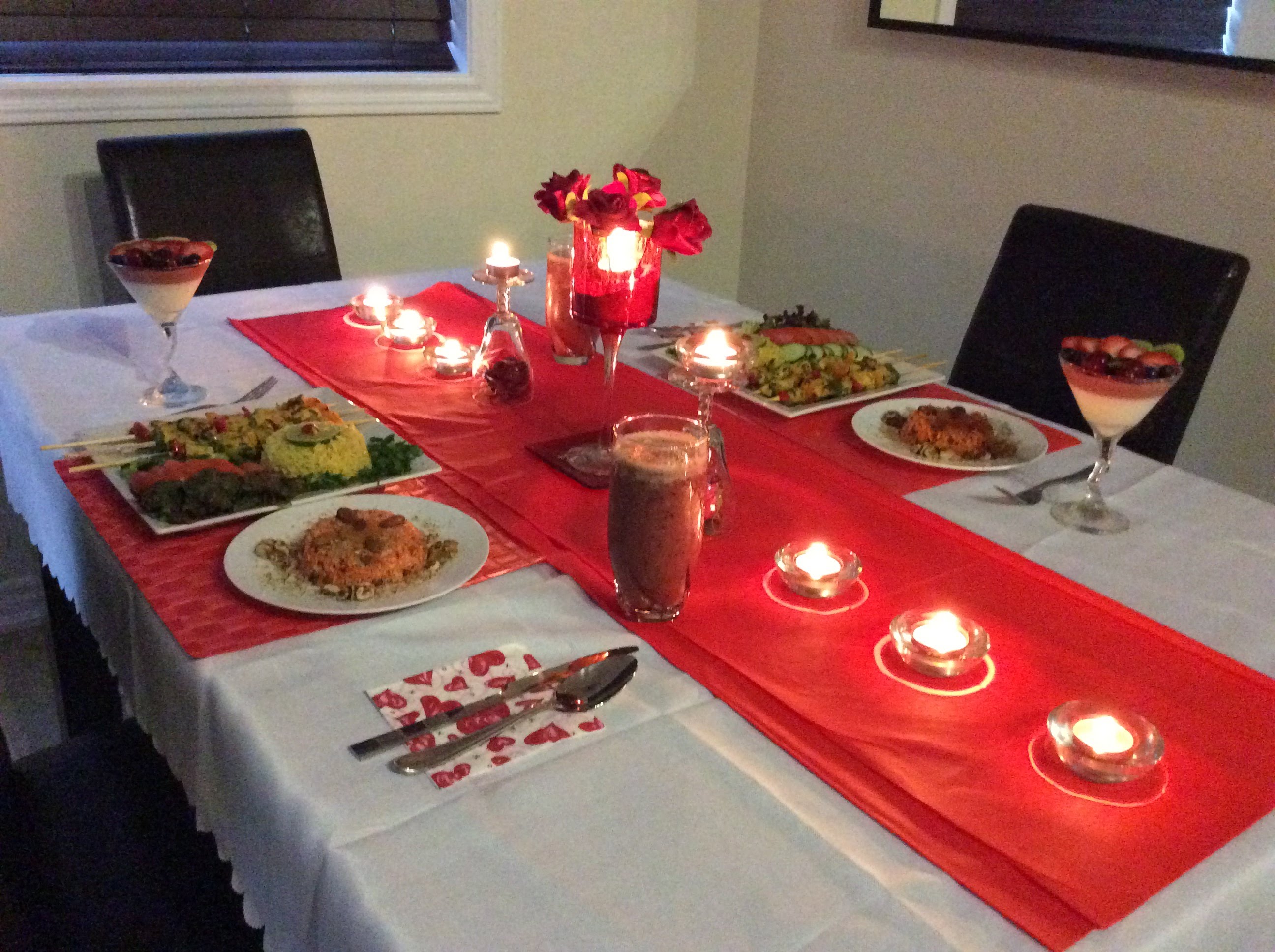 عشاء رومانسي في البيت , اجمل اللحظات فى العشاء الرومانسى على ضوء الشموع