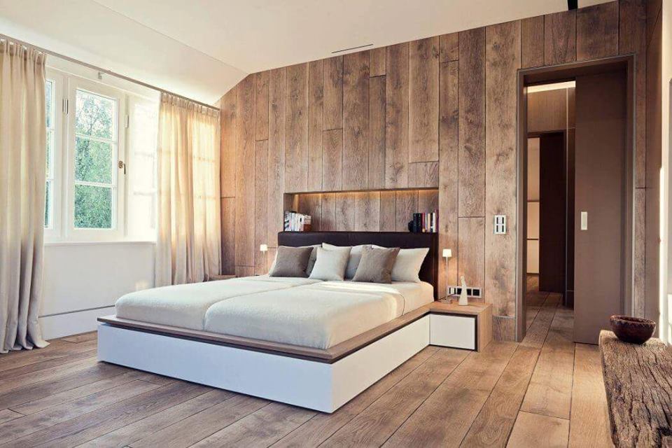 غرف نوم خشب , احدث تصميمات غرف النوم الخشبية